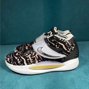 Nike KD 14 Black White Black White Copa Blue Melon Tint Men 9 Shoes